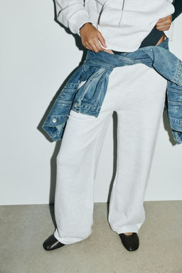 BELTED STRAIGHT-LEG FLEECE TROUSERS - Zara фото 2