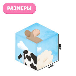 IQ кубики Мама и малыш, 4 шт. - Iq-zabiaka фото 5