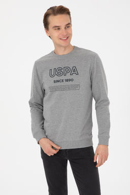 Erkek Gri Melanj Sweatshirt - U.s. polo assn фото 3