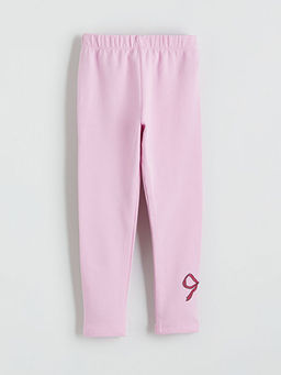 Beli Lastikli Kurdele Detayl? K?z ?ocuk Tayt 2li