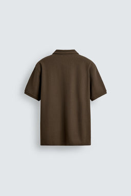 POLO REGULAR FIT ESTRUCTURA / Marr?n - Zara фото 7