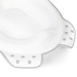 Накладка для унитаза детская (антискользящая) бело-серый