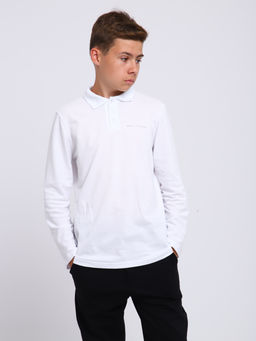 Ладошки / Рубашка-поло Василий белый  фото 14