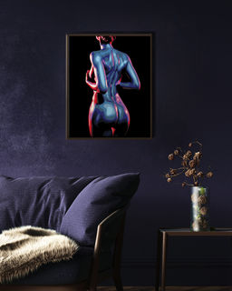 ФРЕЯ PNB/PLB-255 Набор для раскрашивания по номерам ( эффект черного холста ) 50 х 40 см В свете неона