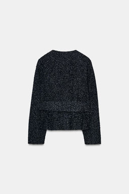 TEXTURED BLAZER WITH BELT - Zara фото 8