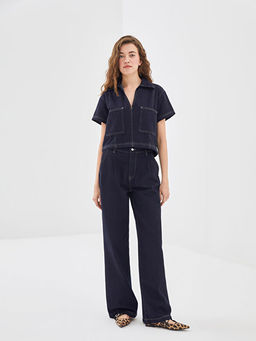 Wideleg Kad?n Jean Pantolon