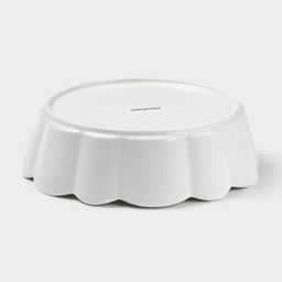 Блюдо для запекания Magistro «Флора», d=20 см, фарфор, белое