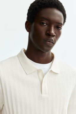 Polo en punto con textura Slim Fit - H&m фото 11