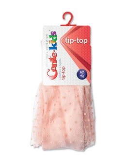 CONTE Хлопковые колготки TIP-TOP с декоративной юбочкой из фатина персик - Conte elegant фото 4