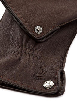 Перчатки мужские 100% ш HS640 brown - Eleganzza фото 2