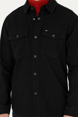 U. S. Polo Assn / Мужская черная джинсовая рубашка - U.s. polo assn фото 13