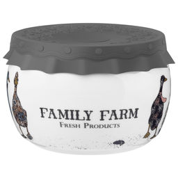 БАНКА LEFARD FAMILY FARM С СИЛИКОНОВОЙ КРЫШКОЙ 11,5*11,5*7,5 CM 500 МЛ  фото 5