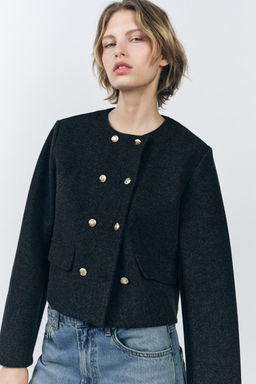 CLOTH JACKET WITH BUTTONS - Zara фото 2