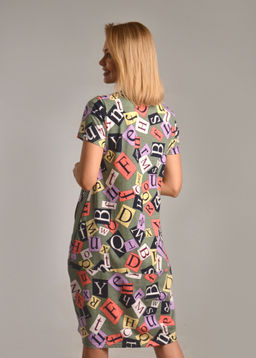 Платье женское МАРСЕЛЬ-2 (с рисунком зеленый №30) - Ивановская трикотажная компания фото 4