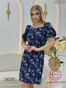 Летнее платье с принтом