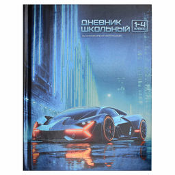 Дневник школьный 1-4 класс арт. 72793 НОЧНОЙ БОЛИД / твёрдый переплёт 7БЦ, А5+, 48 л., печать по фол
