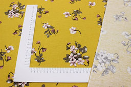 Теплый хлопок Эвита цв.желто-горчичный, ш.1.50м, хлопок-100%, 160гр/м.кв - Купава фото 4