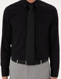 Siyah Slim Fit Uzun Kollu Basic G_mlek - Cacharel фото 6