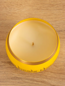 Свеча в чаше Yoga heal the soul, 200 г, 8.5×7 см, соевый воск, жёлтая