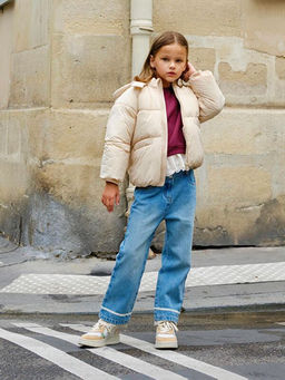 Beli Ayarlanabilir Lastikli K?z ?ocuk Jean Pantolon