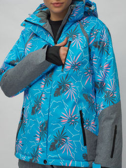 Горнолыжный костюм женский синего цвета 02216S - Chunmai фото 10