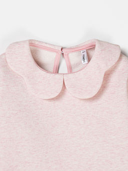 Свитшот Розовый меланж утепленный - Bungly фото 3