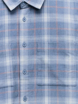 Рубашка relax fit в клетку / Zarina  фото 3