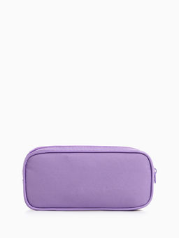 Косметичка - пенал на молнии с 2 отделами, сиреневая