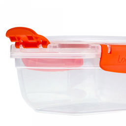 Контейнер для продуктов пластмассовый Мастер 0,8л, прямоугольный, с клипсами, воздухонепроницаемый (герметичный), съемный силиконовый уплотнитель, подходит для СВЧ, цвета микс (Россия) - Домашняя мода фото 6