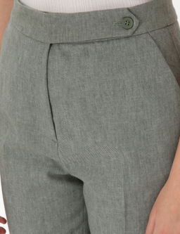Haki Keten Kar___ml_ Kuma_ Pantolon - Pierre cardin фото 5
