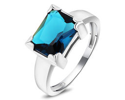 Кольцо, лондон топаз кварц, Ю-100М60р