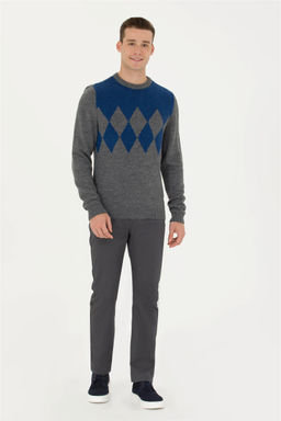 U. S. Polo Assn Мужской серый меланжевый свитер - U.s. polo assn фото 11