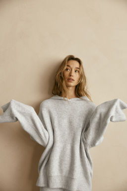 Sudadera de punto con capucha - H&m фото 4