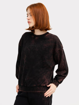 Джемпер женский в черном цвете с оригинальным принтом черная варка +печать 302743 - Mark formelle фото 4