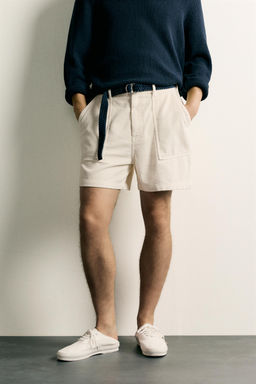 BERMUDA REGULAR FIT PANA / Crudo - Zara фото 2