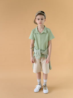 Футболка для мальчика поло, синий - Lesi kids фото 21
