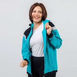 RODOS Спортивный костюм женский весна/лето М-172/1 Ментол/Синий  фото 12