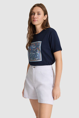 Kad_n Lacivert Bisiklet Yaka Ti__rt - U.s. polo assn фото 3