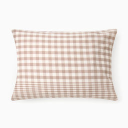 Наволочка «Этель» Beige cage, 50×70 см, жатый хлопок