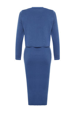 Indigo Duz Midi Elbise TWOSS23EL00738