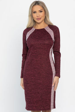 Платье трикотажное Елея (бордовое) П14589-10М