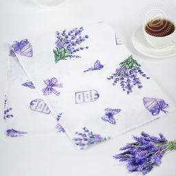 Полотенце кухонное из рогожки Сиреневая дымка 50х70/1 шт. - 50*70 Полотенца из рогожки - Арт дизайн фото 2