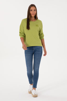 Kad_n F_st_k Ye_ili Basic Sweatshirt Sepette S_rpriz _ndirim - U.s. polo assn фото 4