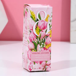 Подарочный набор косметики 8 Марта, бомбочки для ванны с добавками 3?40 г, Чистое счастье фото 4