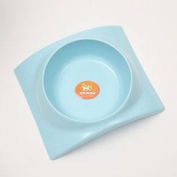 Миска пластиковая изогнутая 400 мл, 19,5 х 16,8 х 5 см, голубая - Пижон фото 2