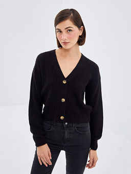 V Yaka Kad?n Triko H?rka