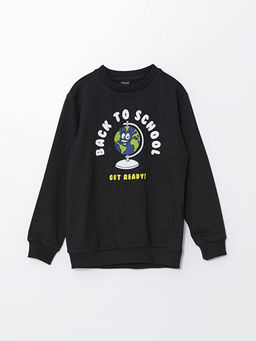 Bisiklet Yaka Erkek ?ocuk Sweatshirt