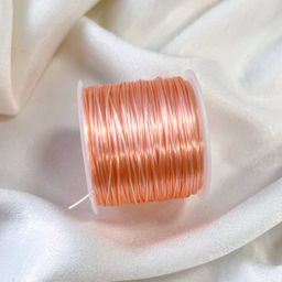 Резинка для браслетов персиковая (60 метров)