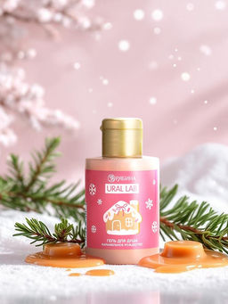 Гель для душа Карамельное рождество, 100 мл, URAL LAB
