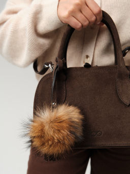 Замшевая сумка Polly DBR 31348 черный каштан фото 10